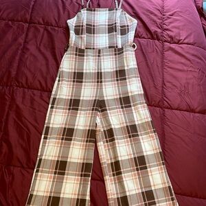 Plaid jumpsuit